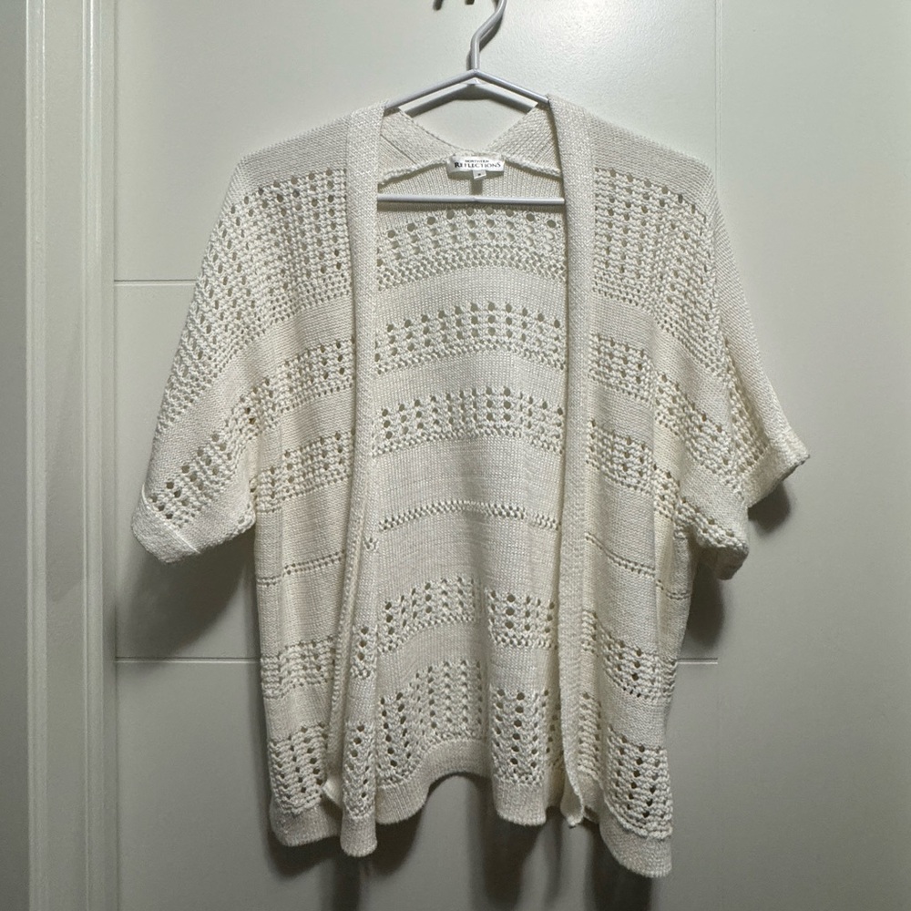 Northern Reflections White Knit Cardigan